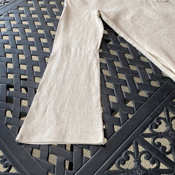 Tuckernuck Natural Linen Tatum Dress Tunic - POCKETS! Bell Sleeves - Picture 14 of 16